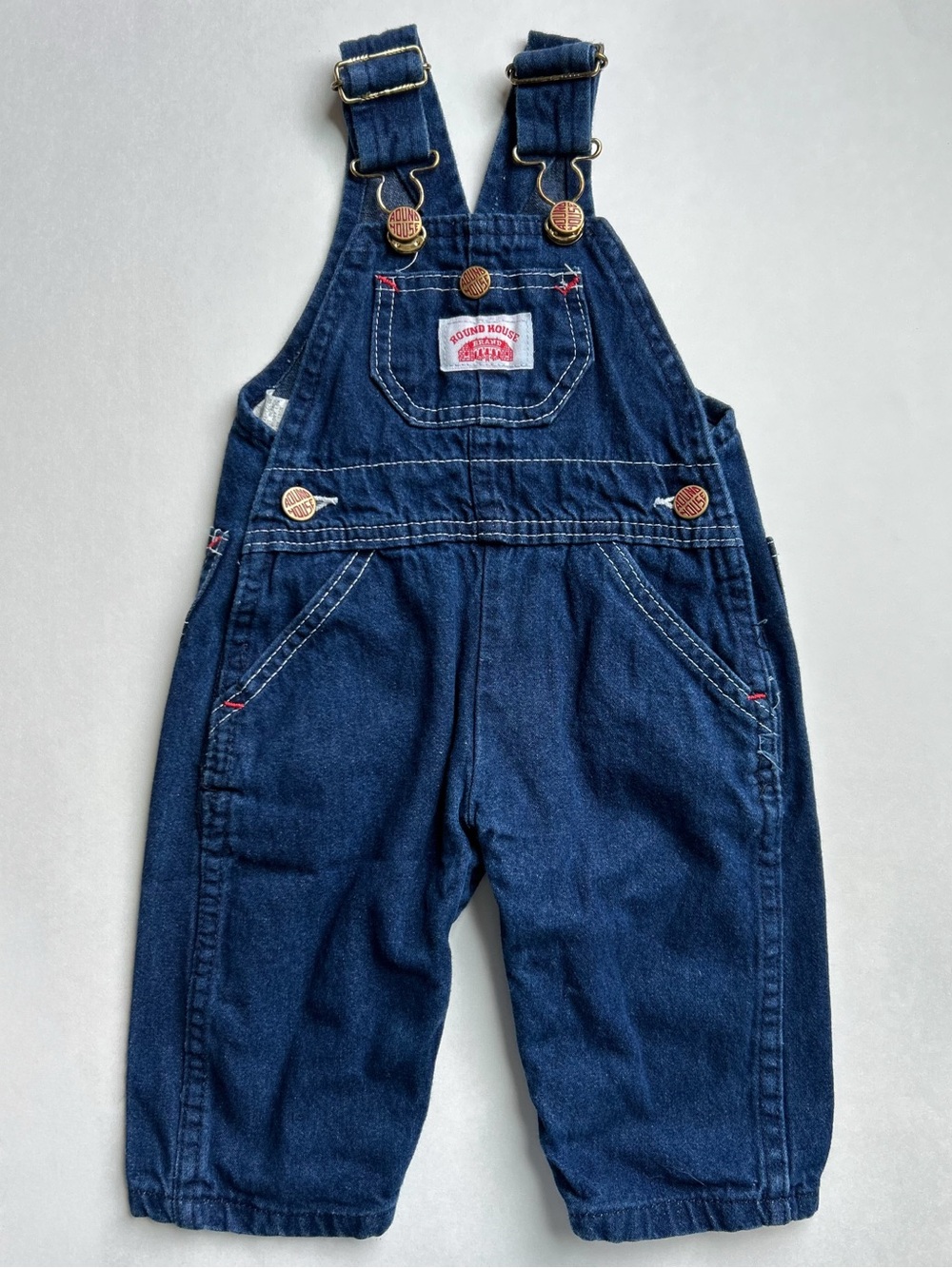 Vintage Roundhouse Dark Blue Denim Overalls